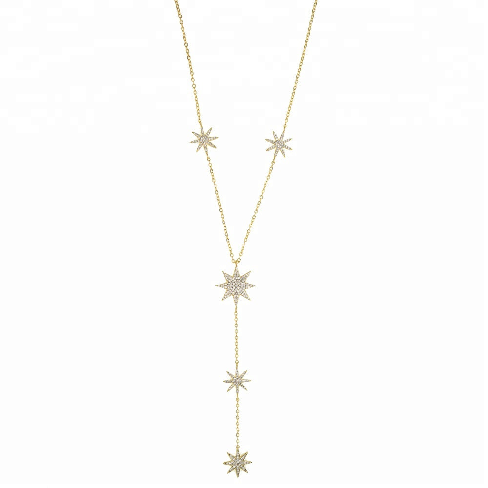 Star Spark Dropdown Necklace