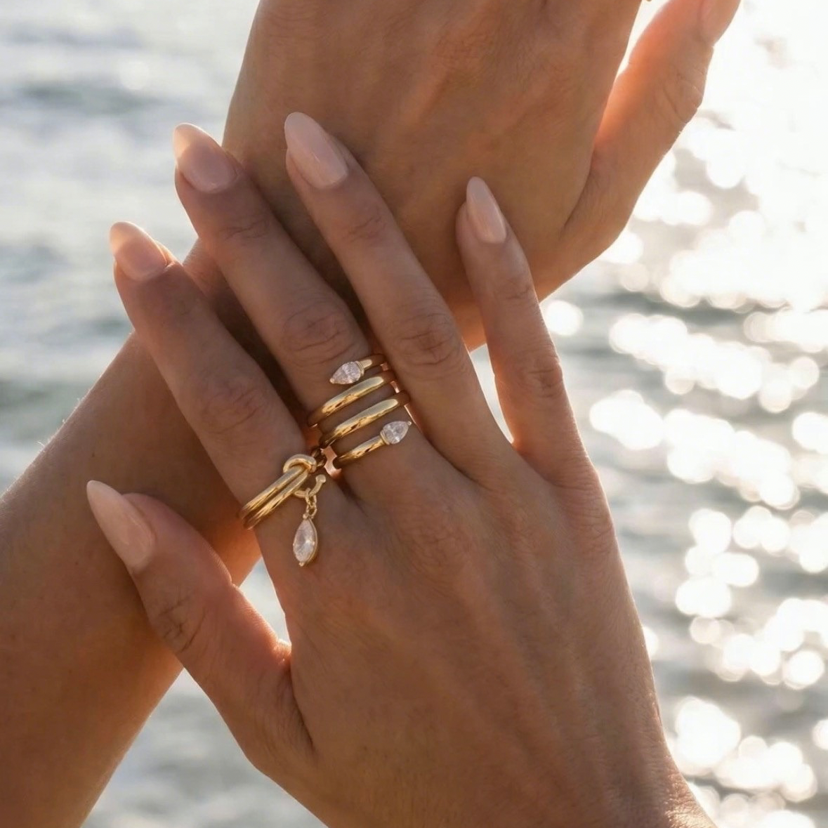 Crystal Drop Ring