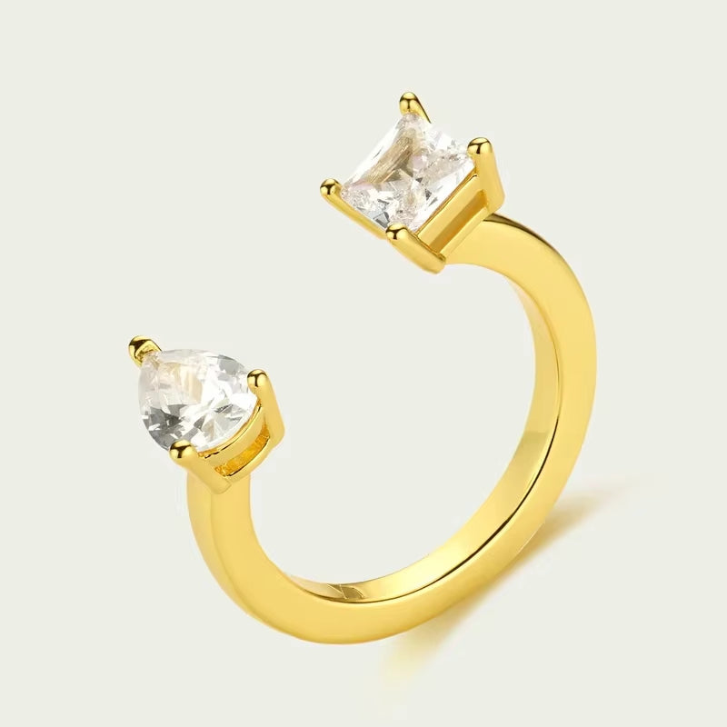 Crystal Duo Ring