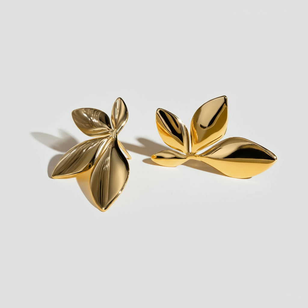 Leaf Statement Earrings