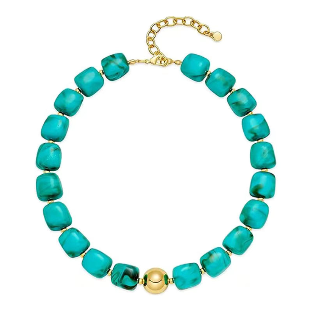 Resin Beaded Necklace