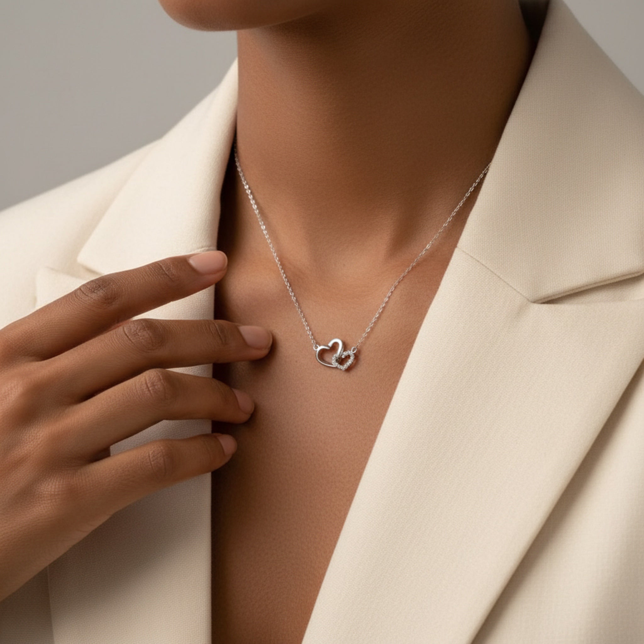 Interlocking Hearts Necklace