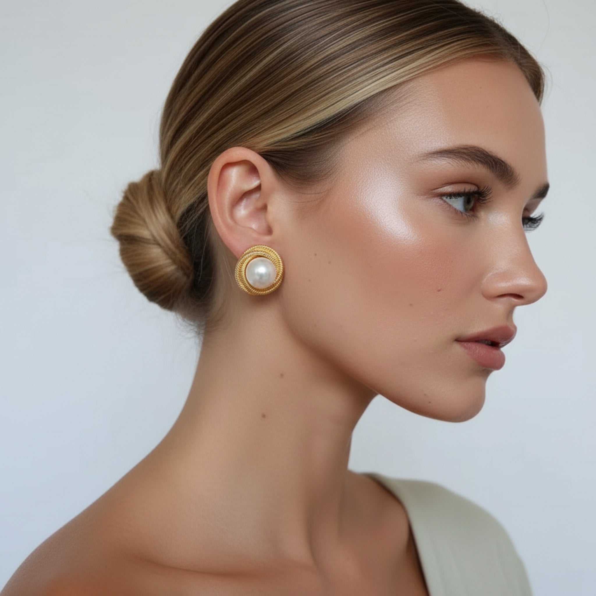 Vintage Inspired Pearl Earrings
