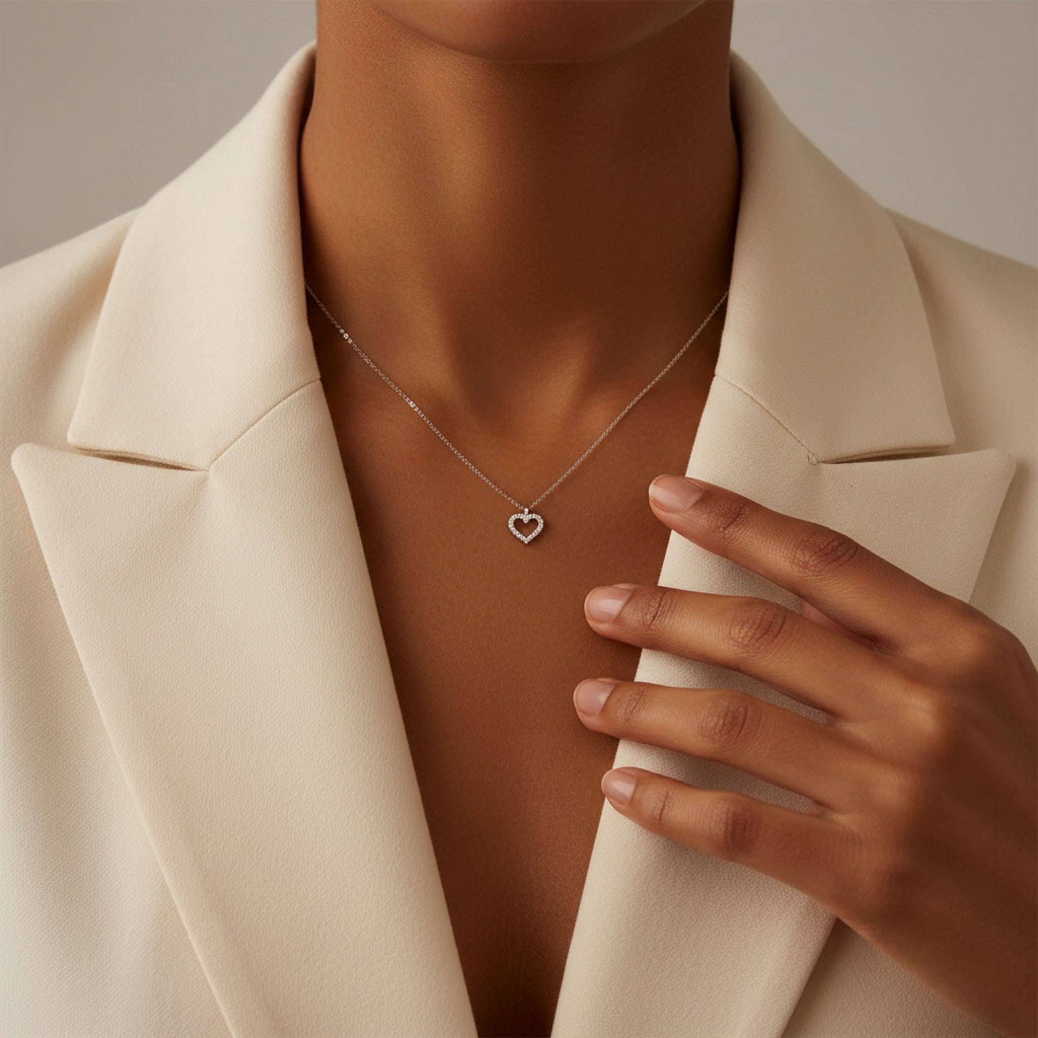 Open Heart Necklace