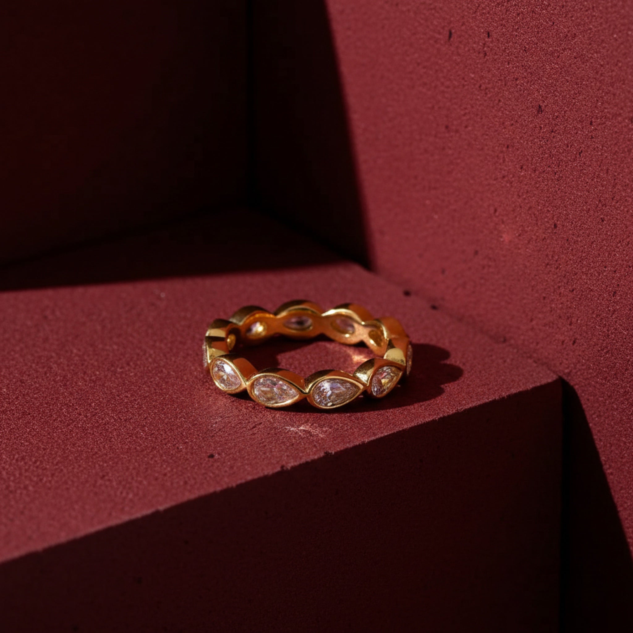 Pear Shimmer Ring