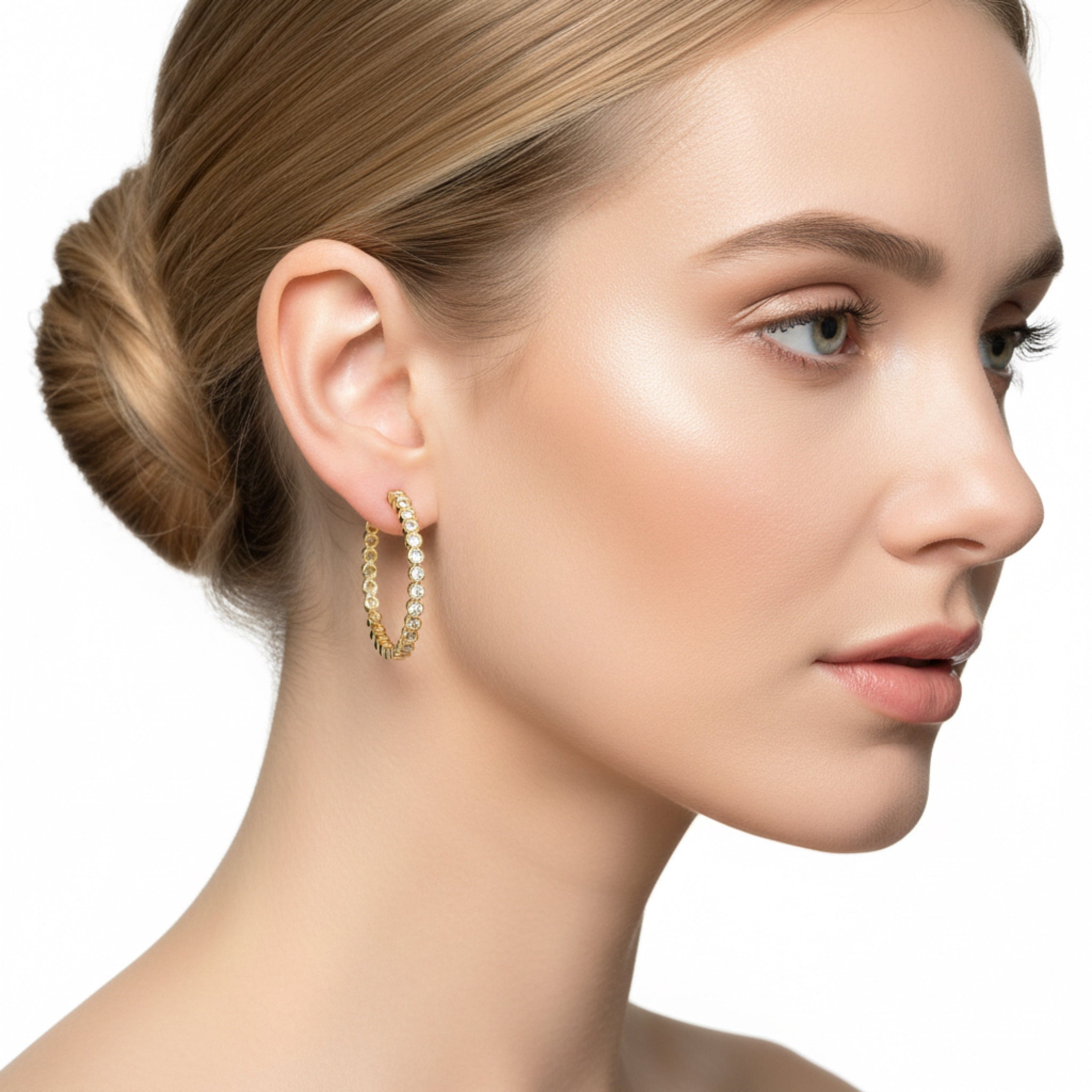 Sparkling Hoop Earrings