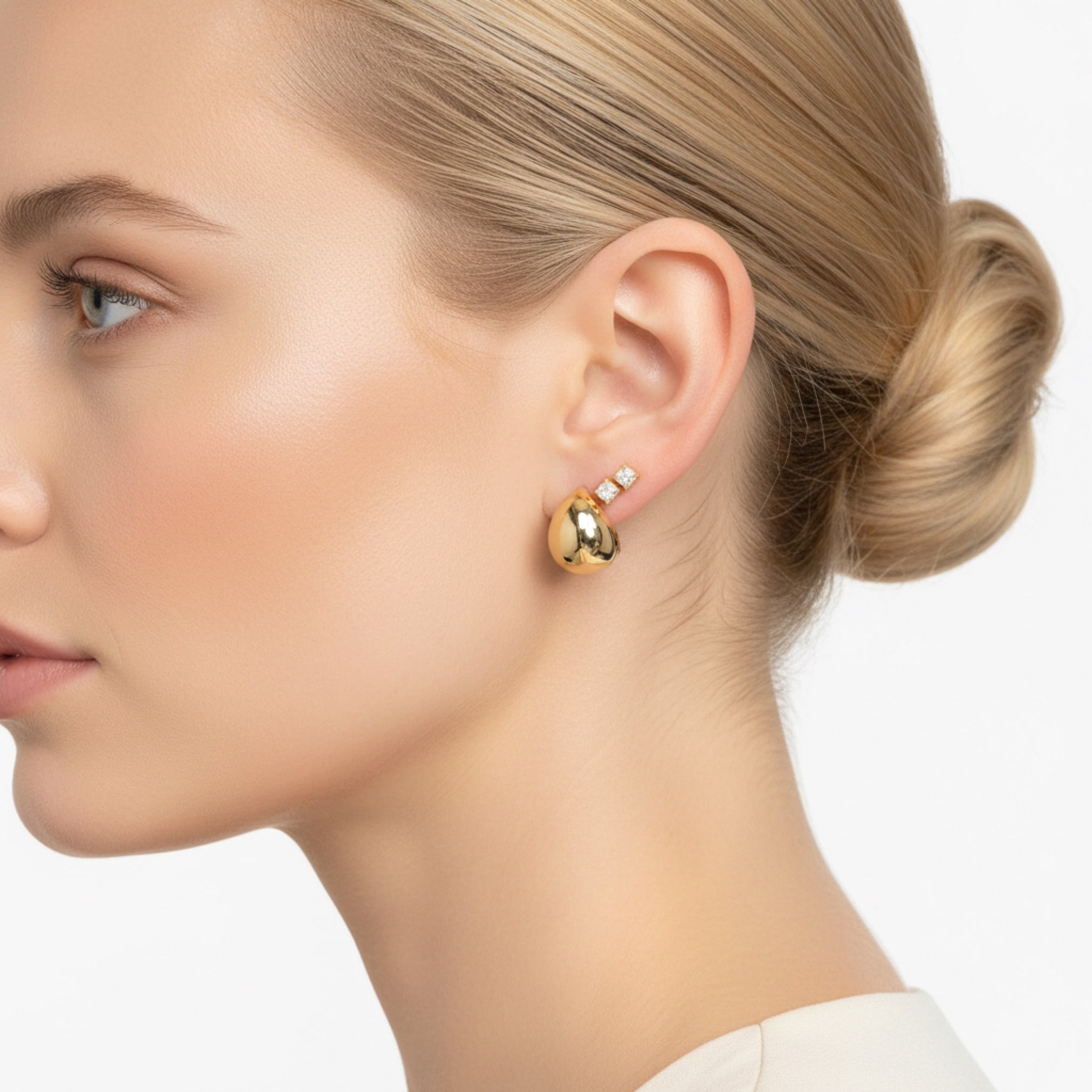 Tear Drop Hoops