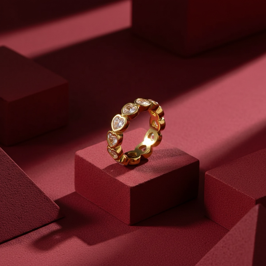 Heart Shimmer Ring
