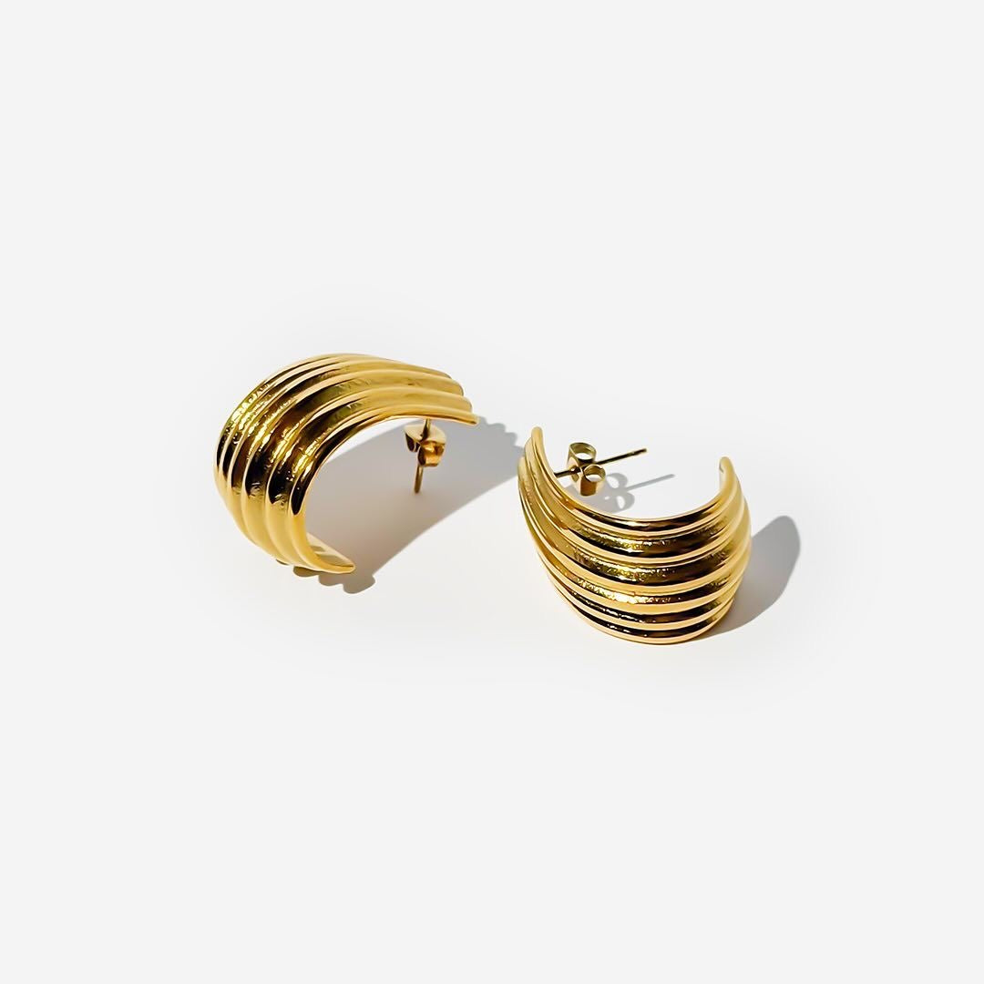 Lumina Ribbed Earrings