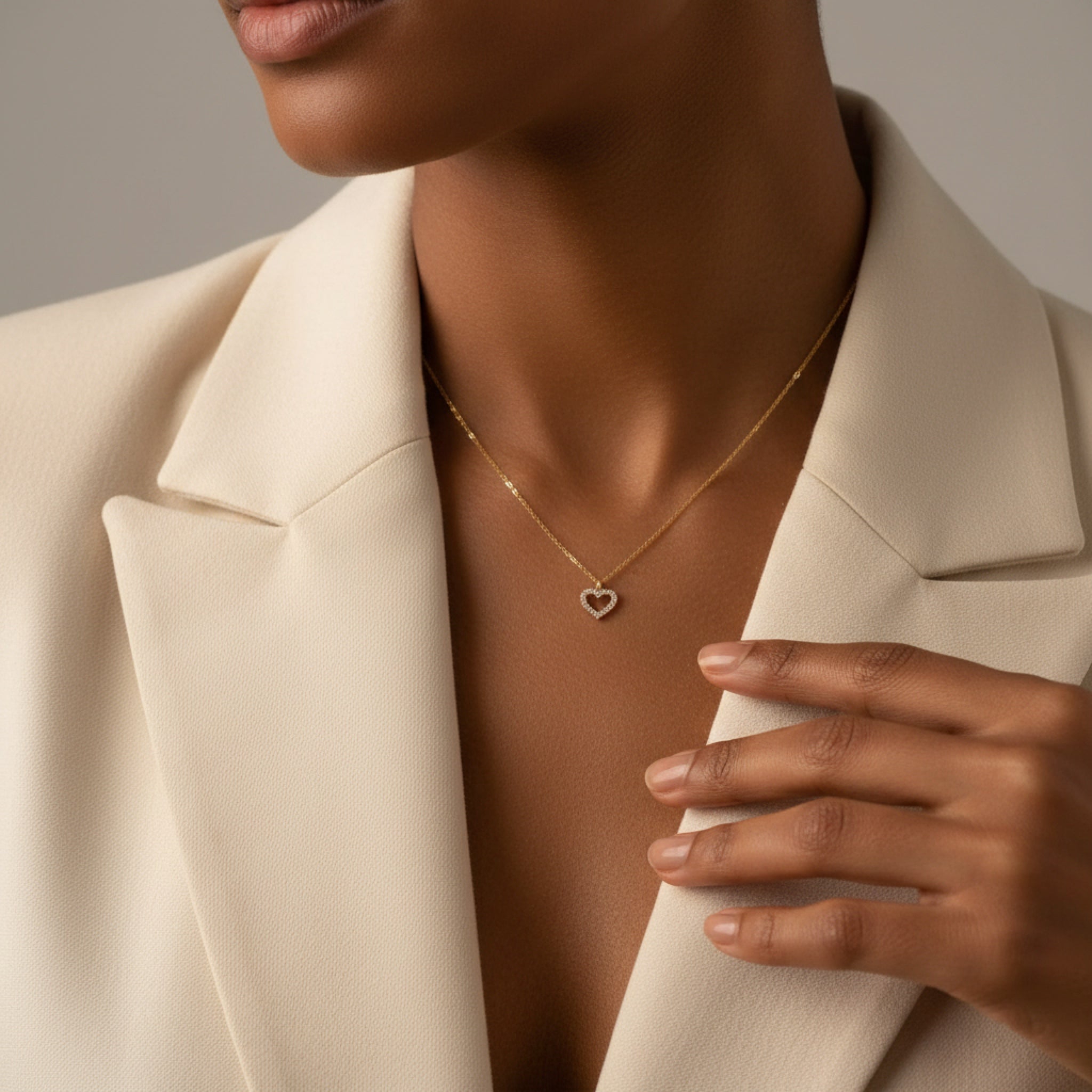 Open Heart Necklace
