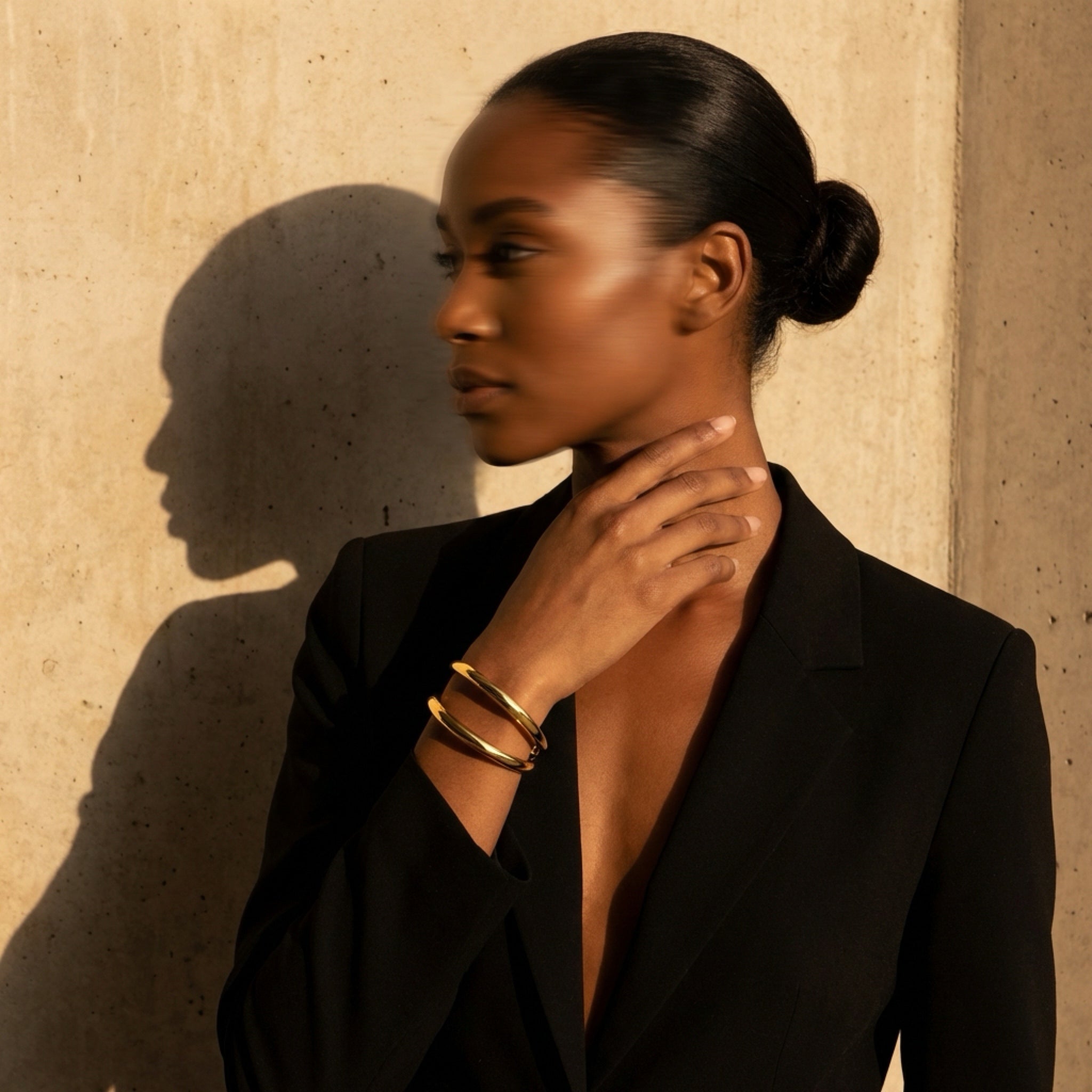 Thin Double Cuff Bangle