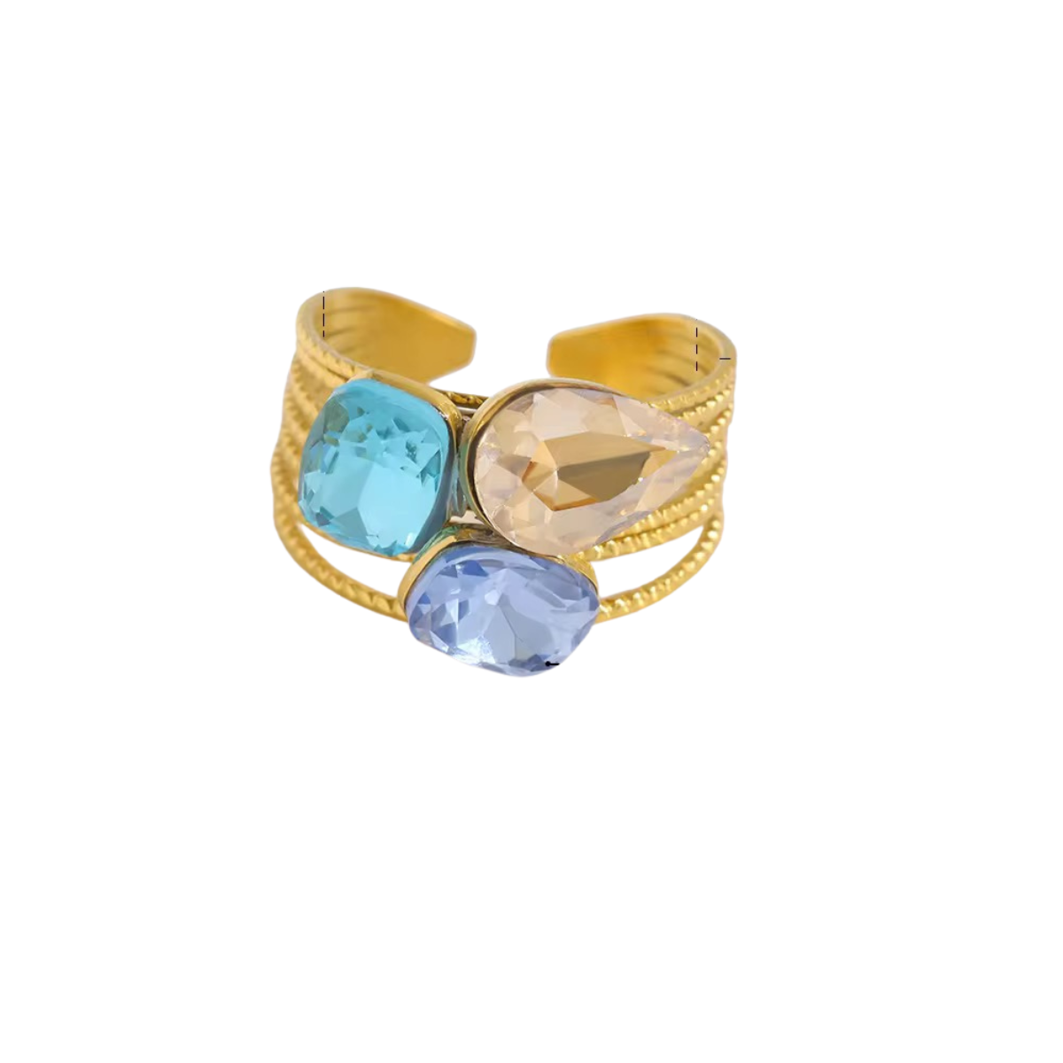 Crystal Champagne Ring
