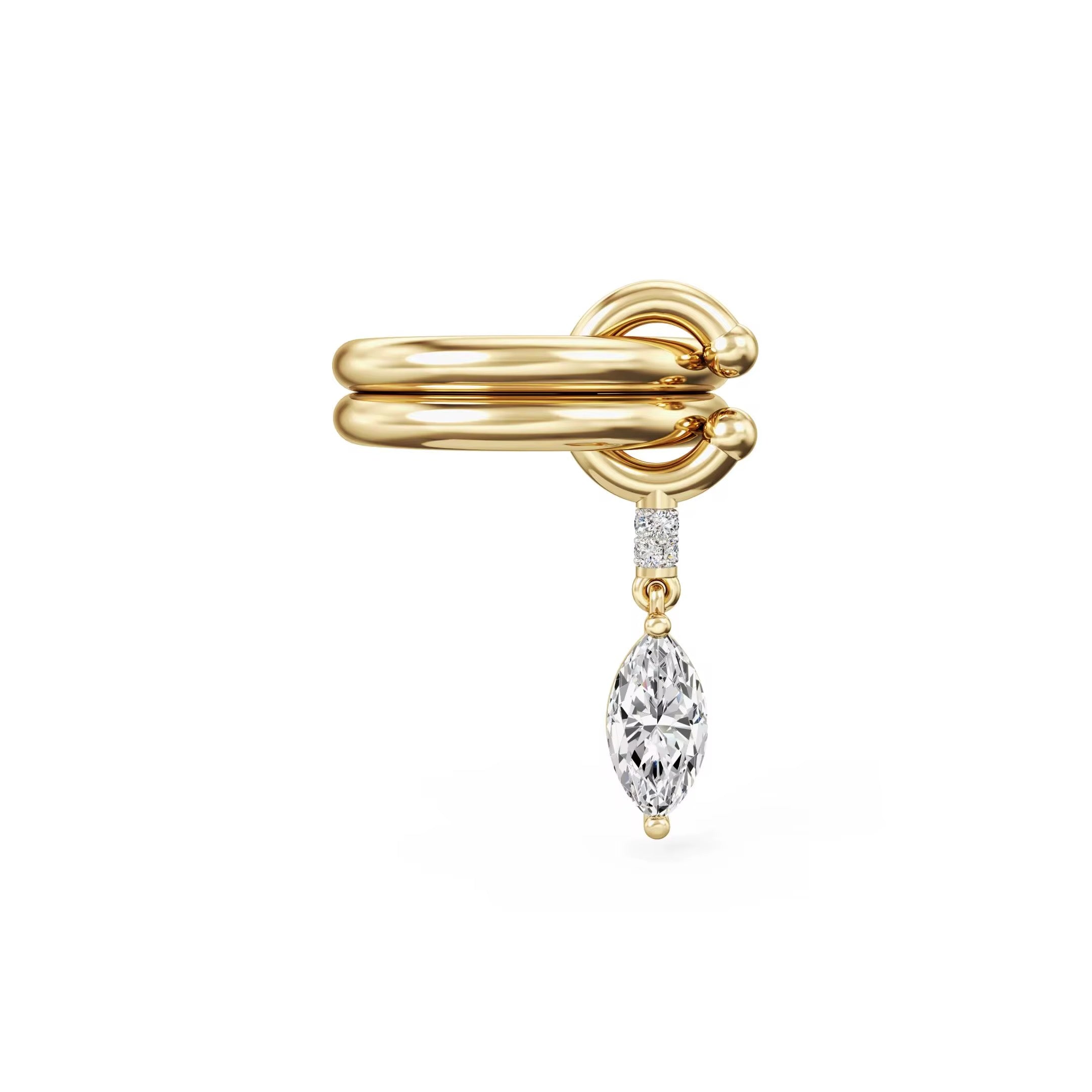 Crystal Drop Ring