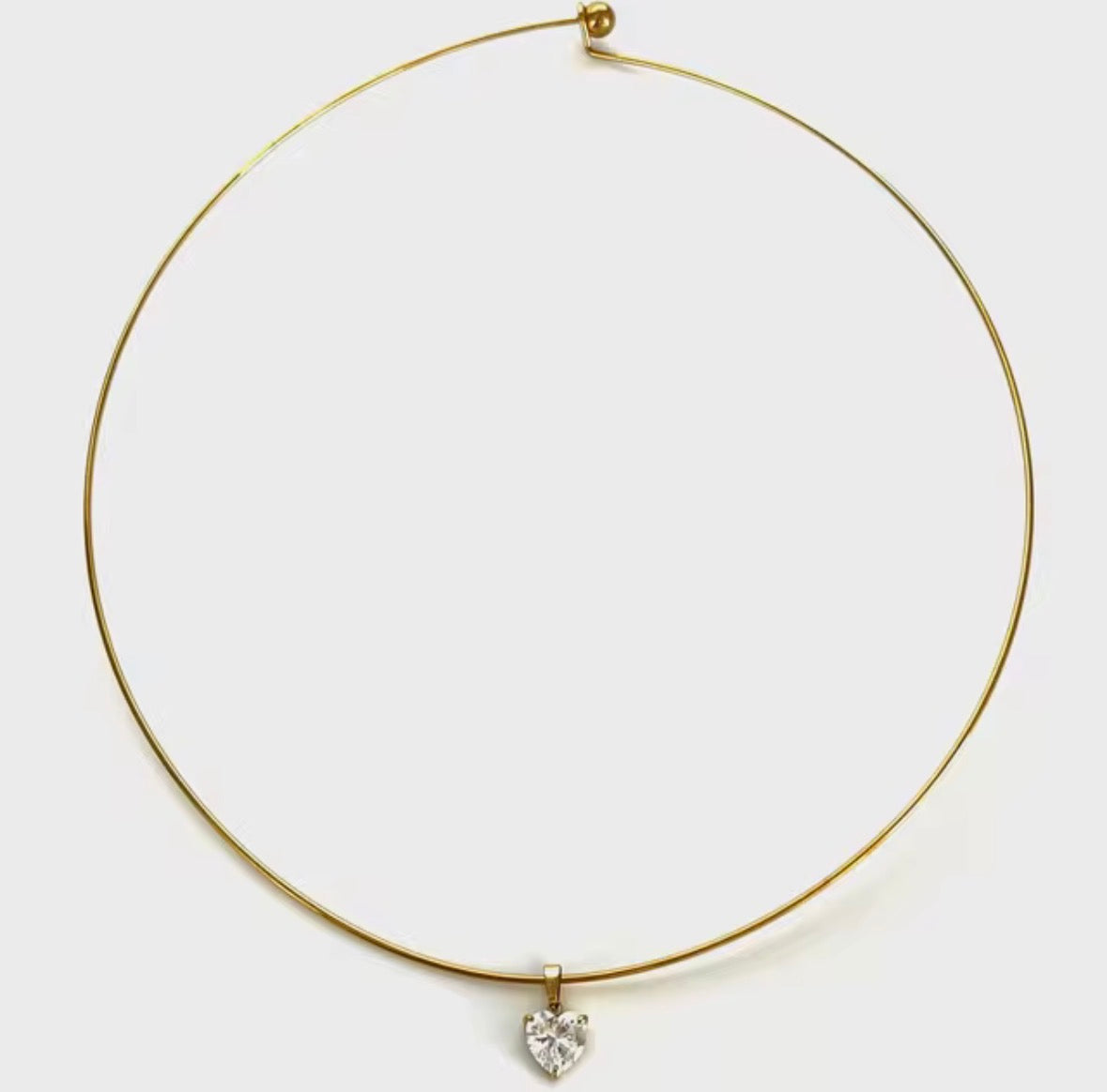 Gems Heart Choker