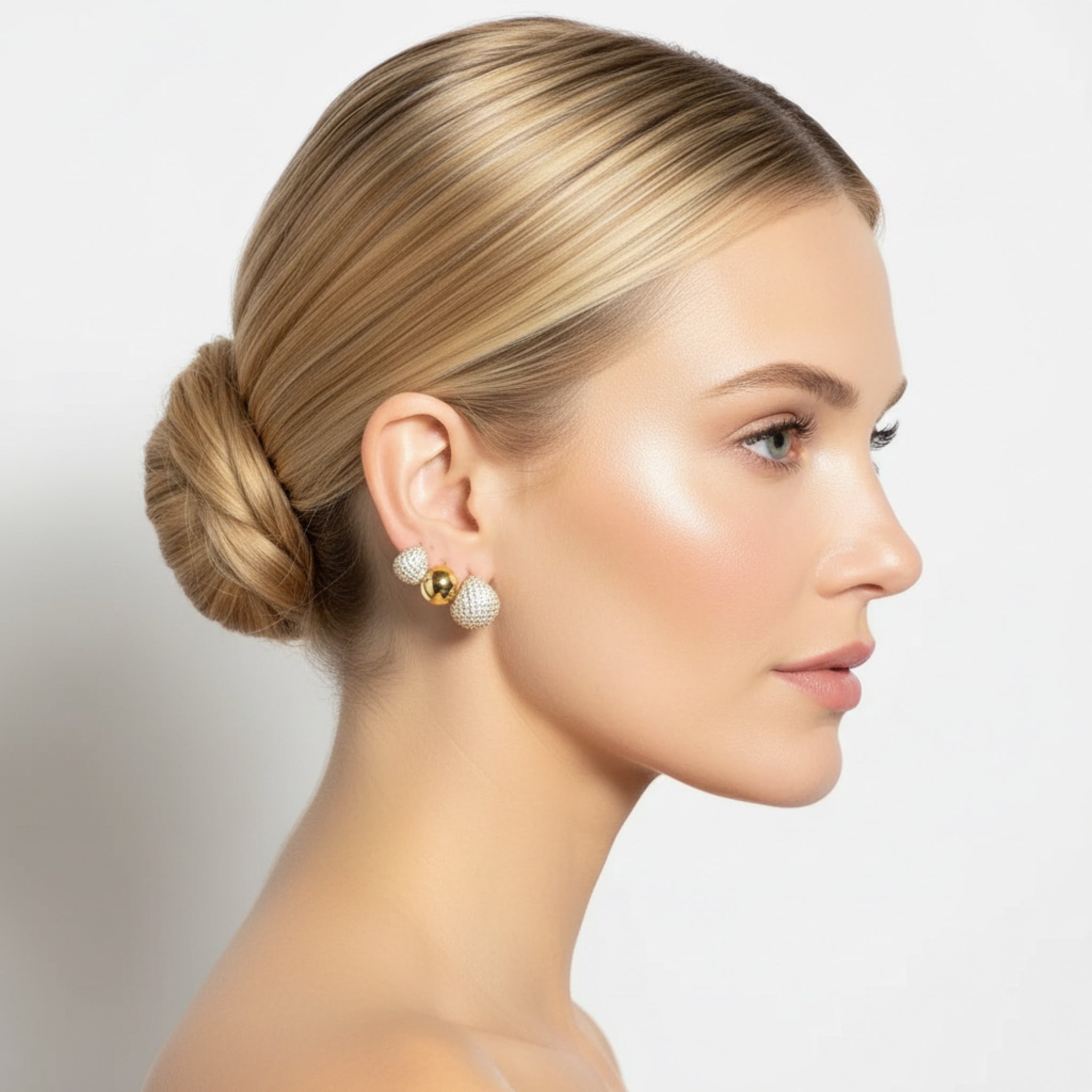 Sparkling Tear Drop Hoops