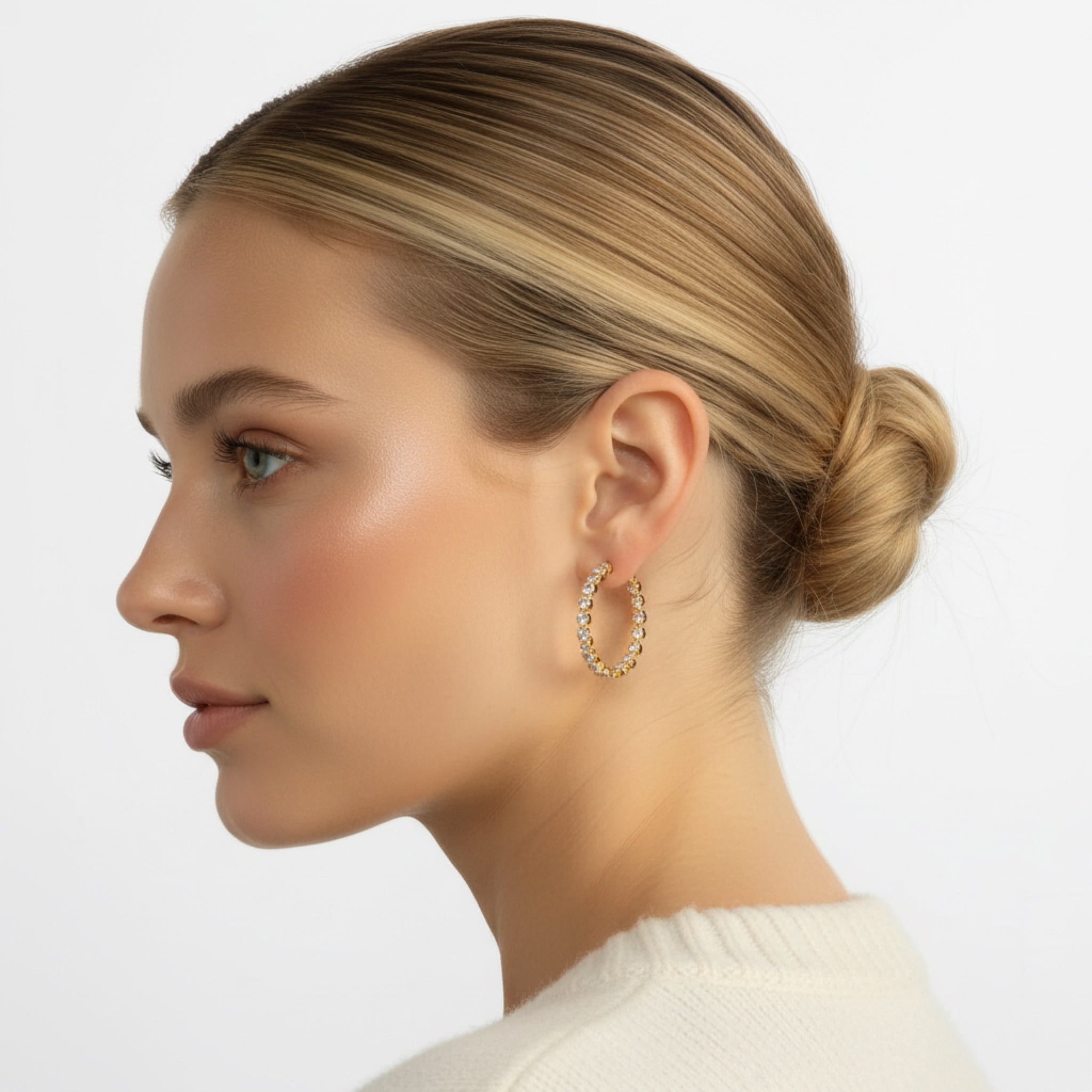 Sparkling Hoop Earrings