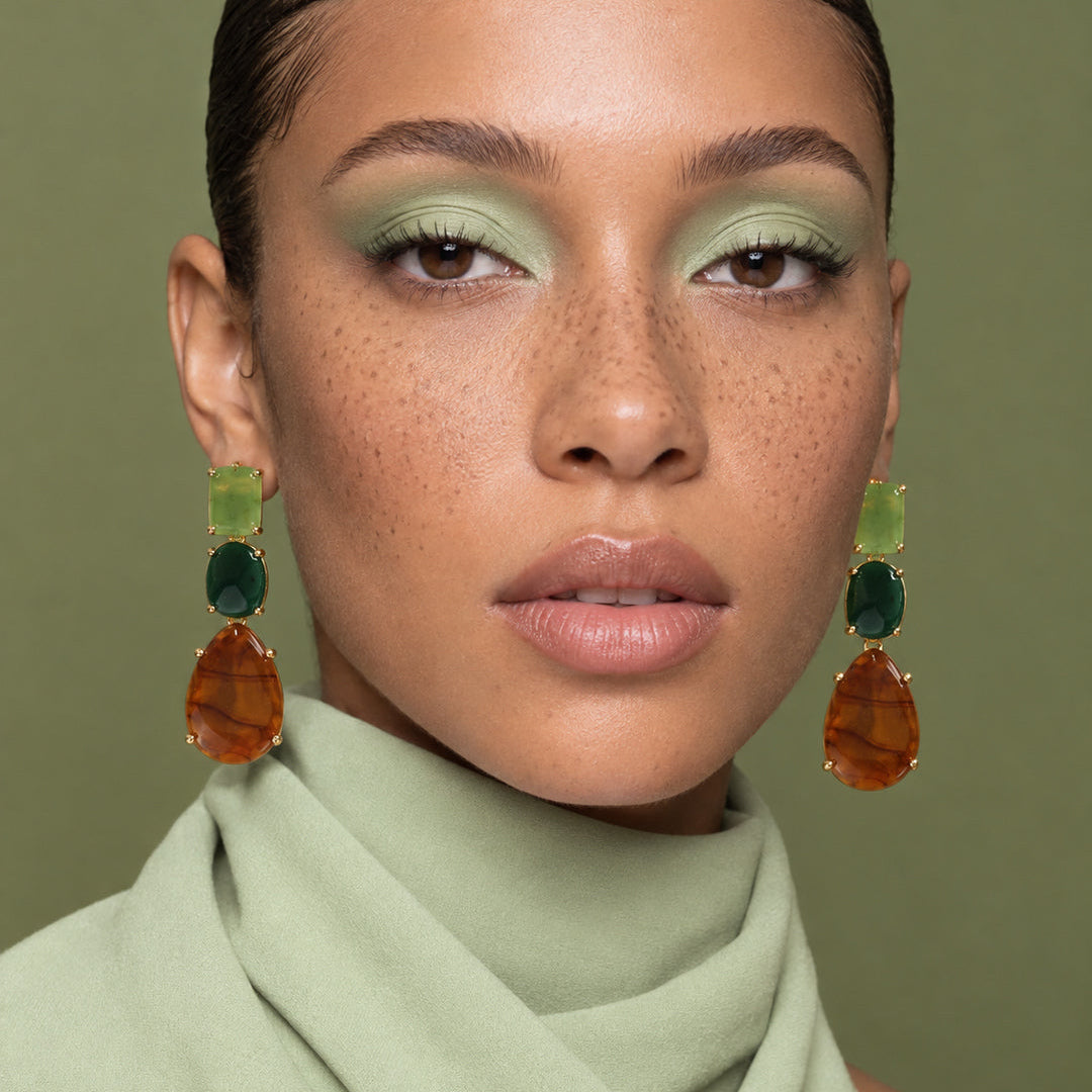Earth Resin Earrings