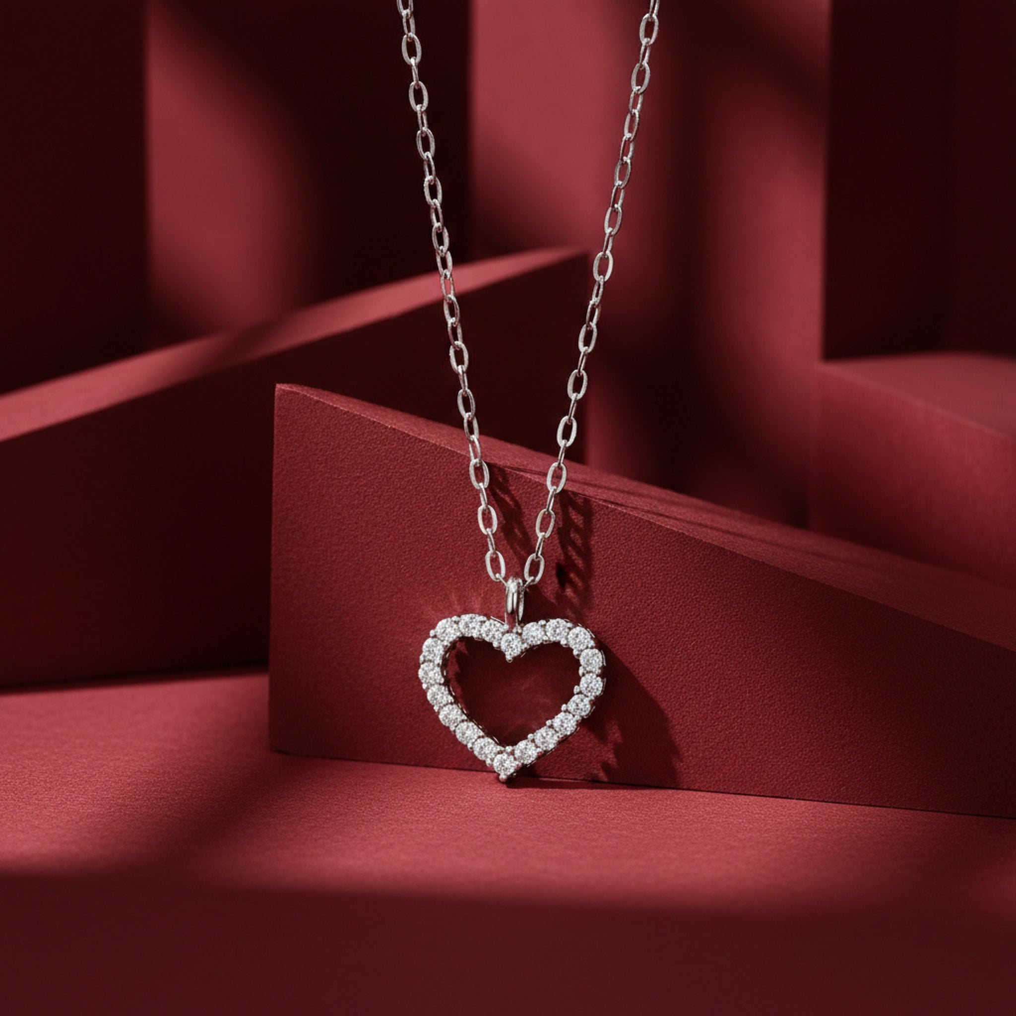 Open Heart Necklace