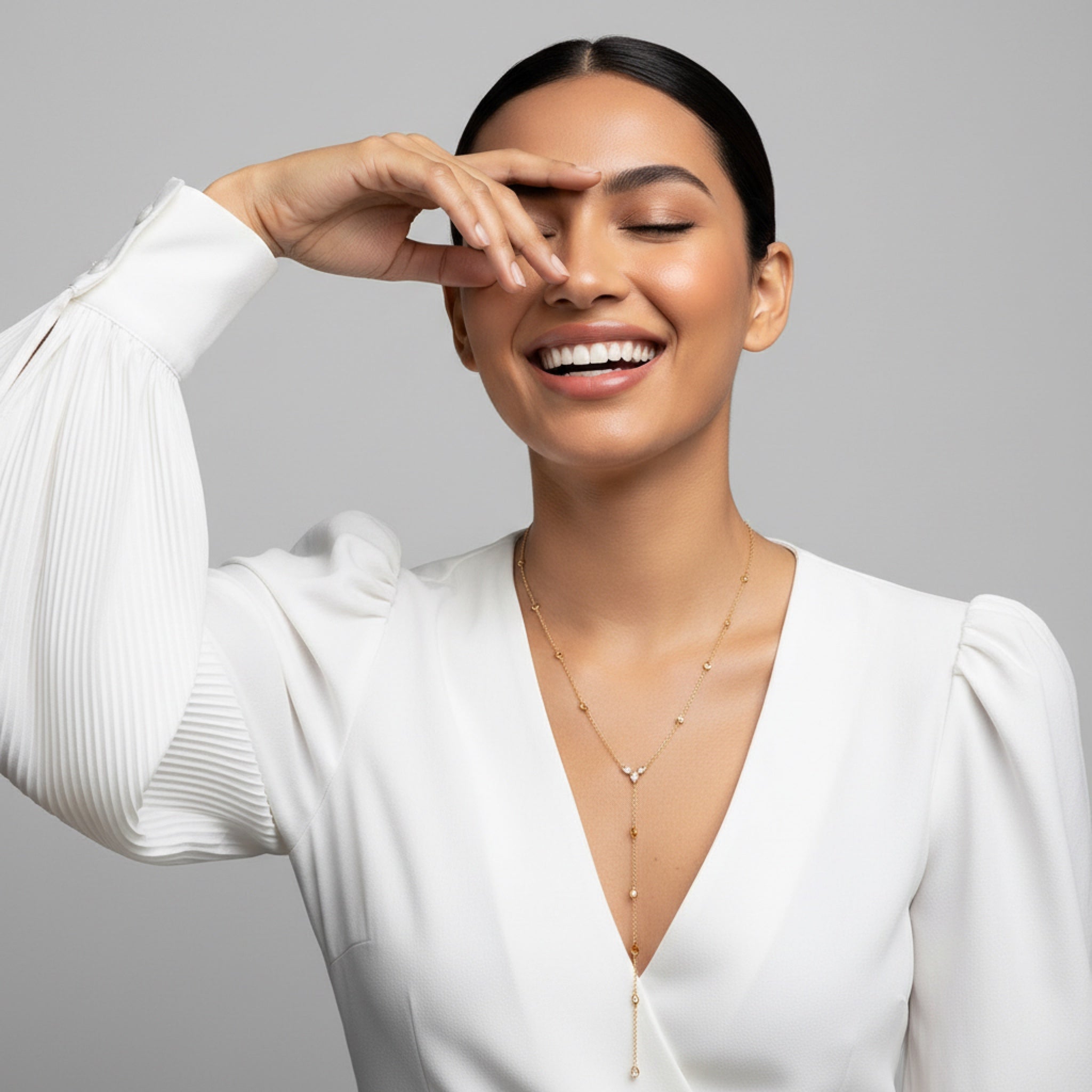 Amira Drop Down Necklace