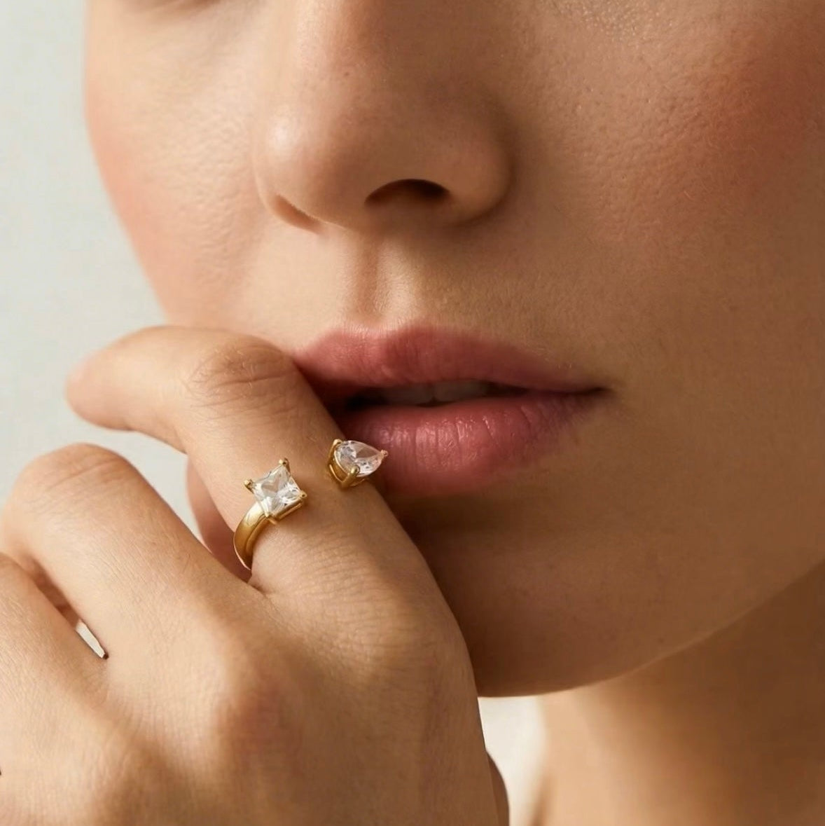 Crystal Duo Ring