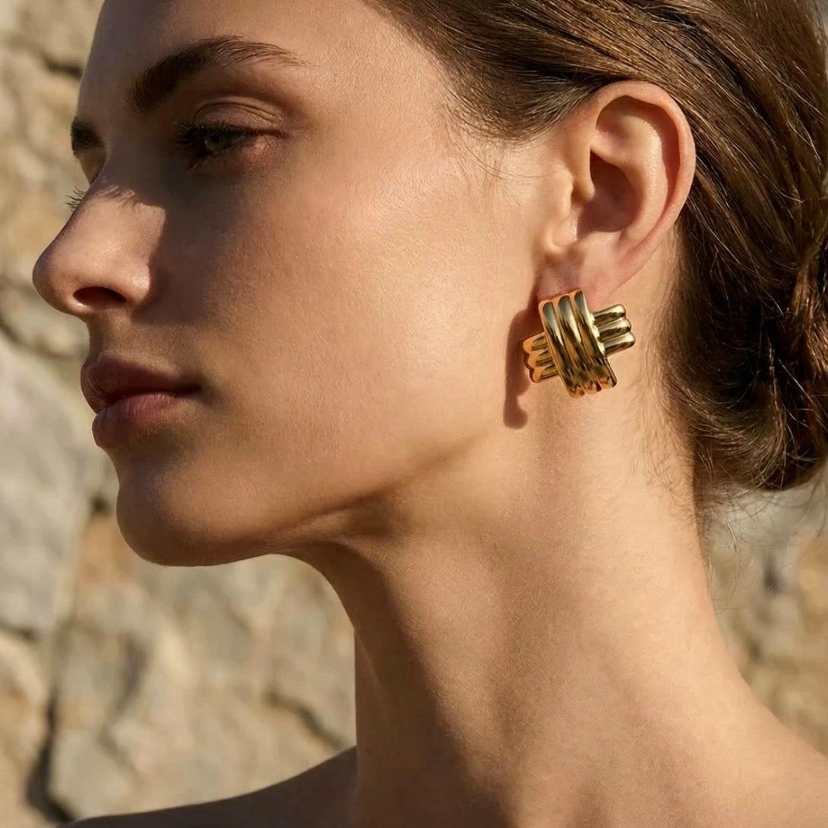 X Statement Earrings