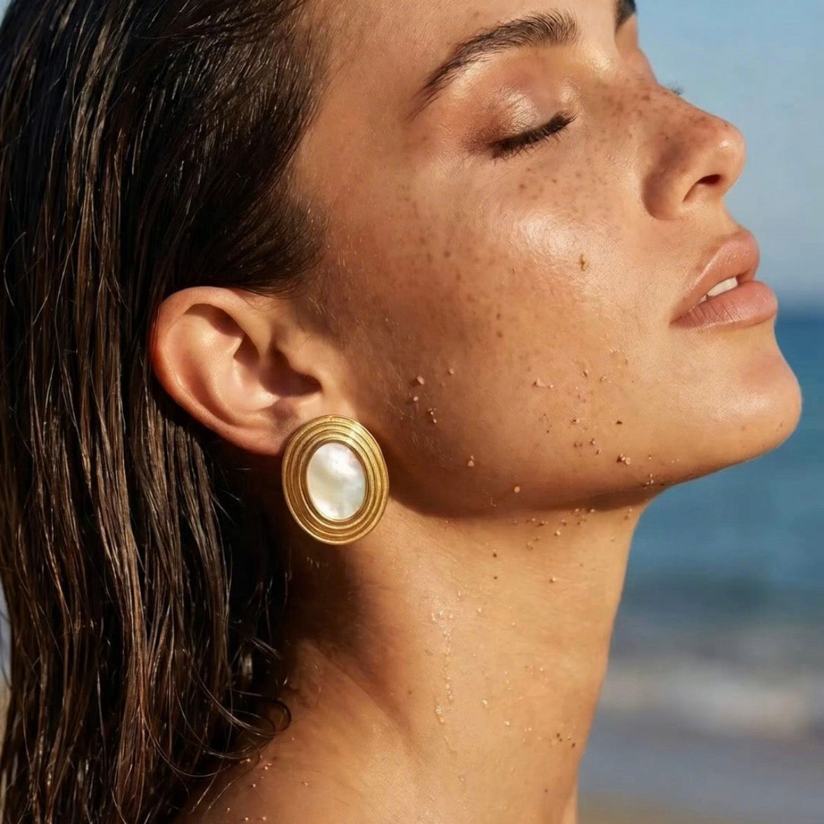 Oval Retro Earrings