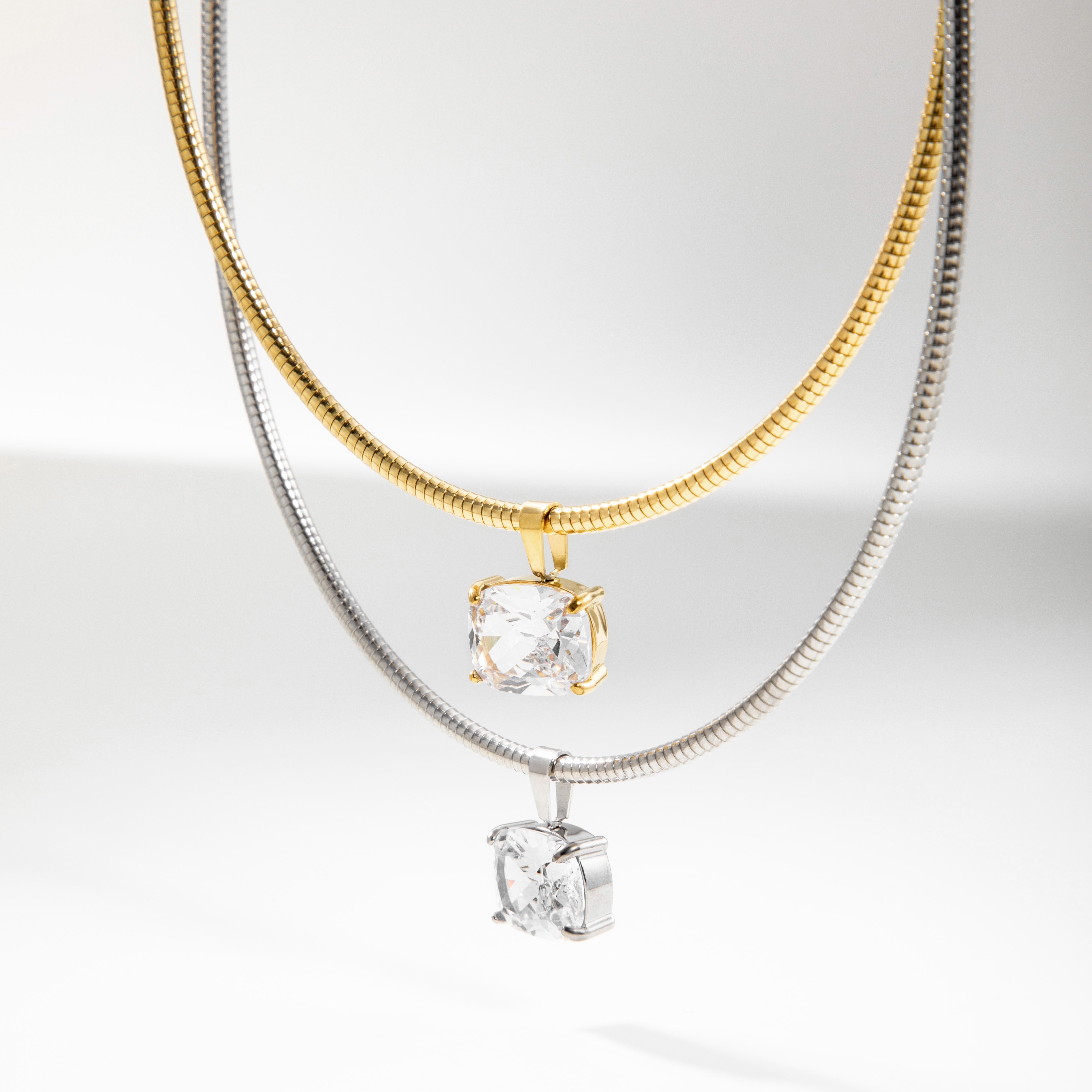 Crystal Snake Chain Necklace