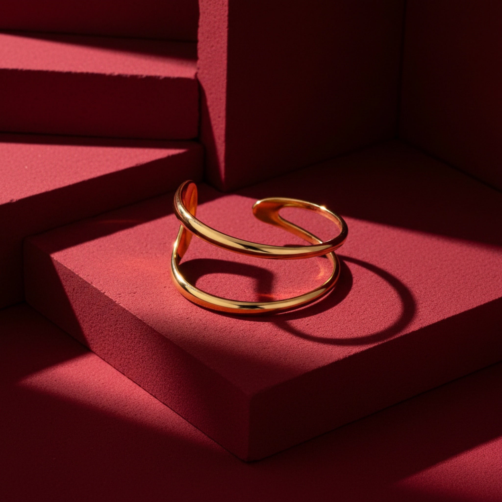 Thin Double Cuff Bangle