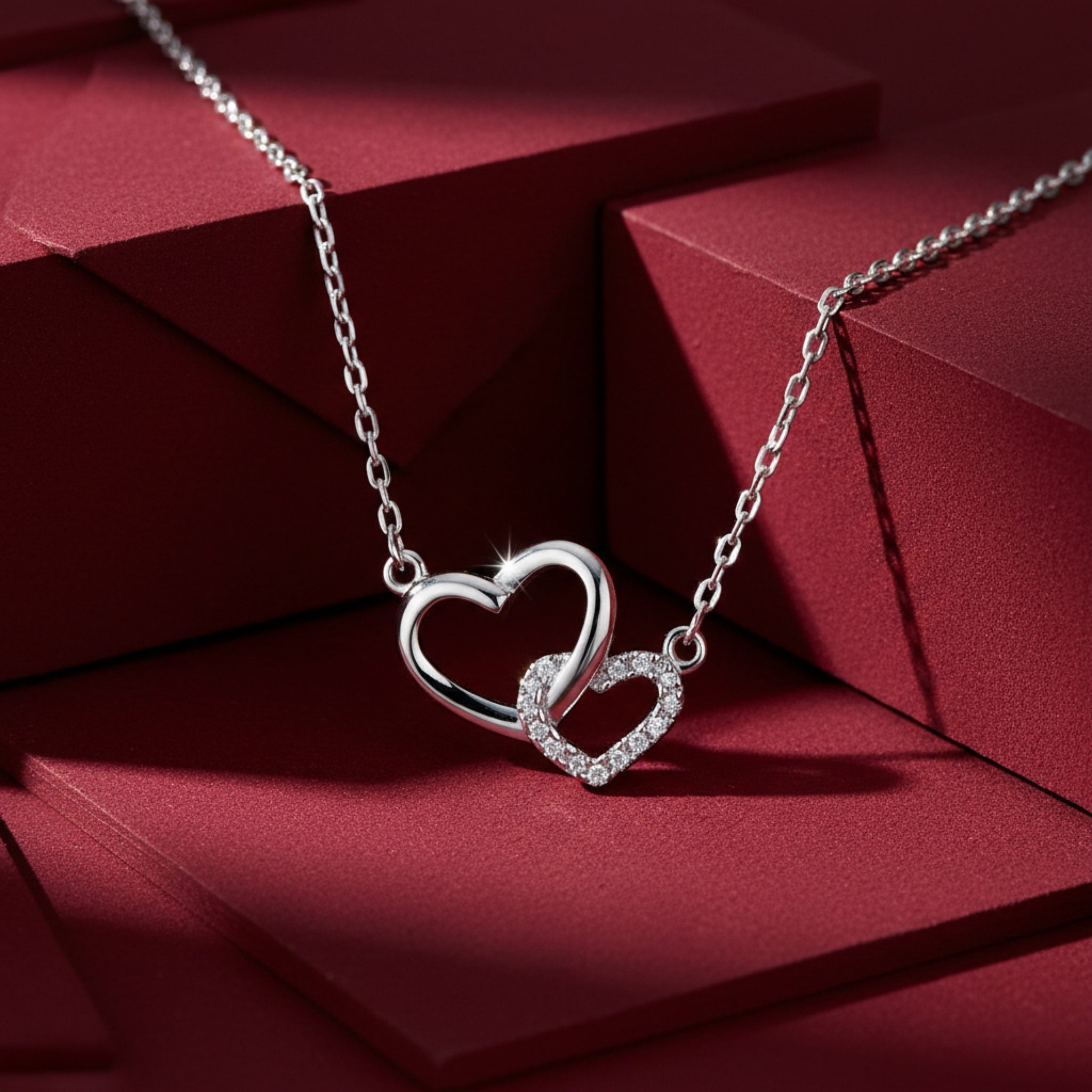 Interlocking Hearts Necklace