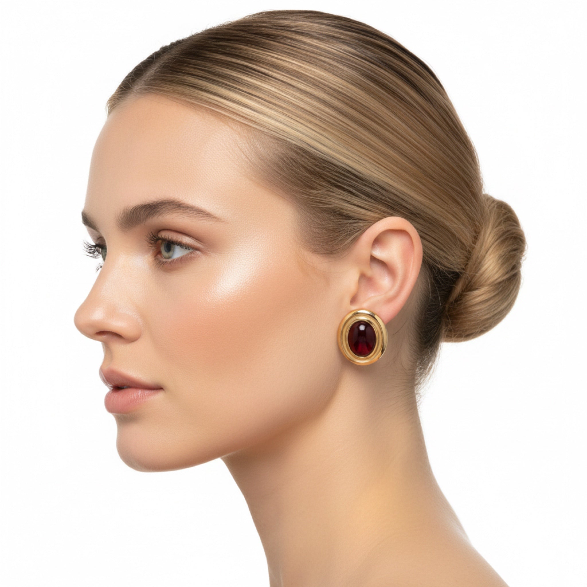 Agate Oval Earrings