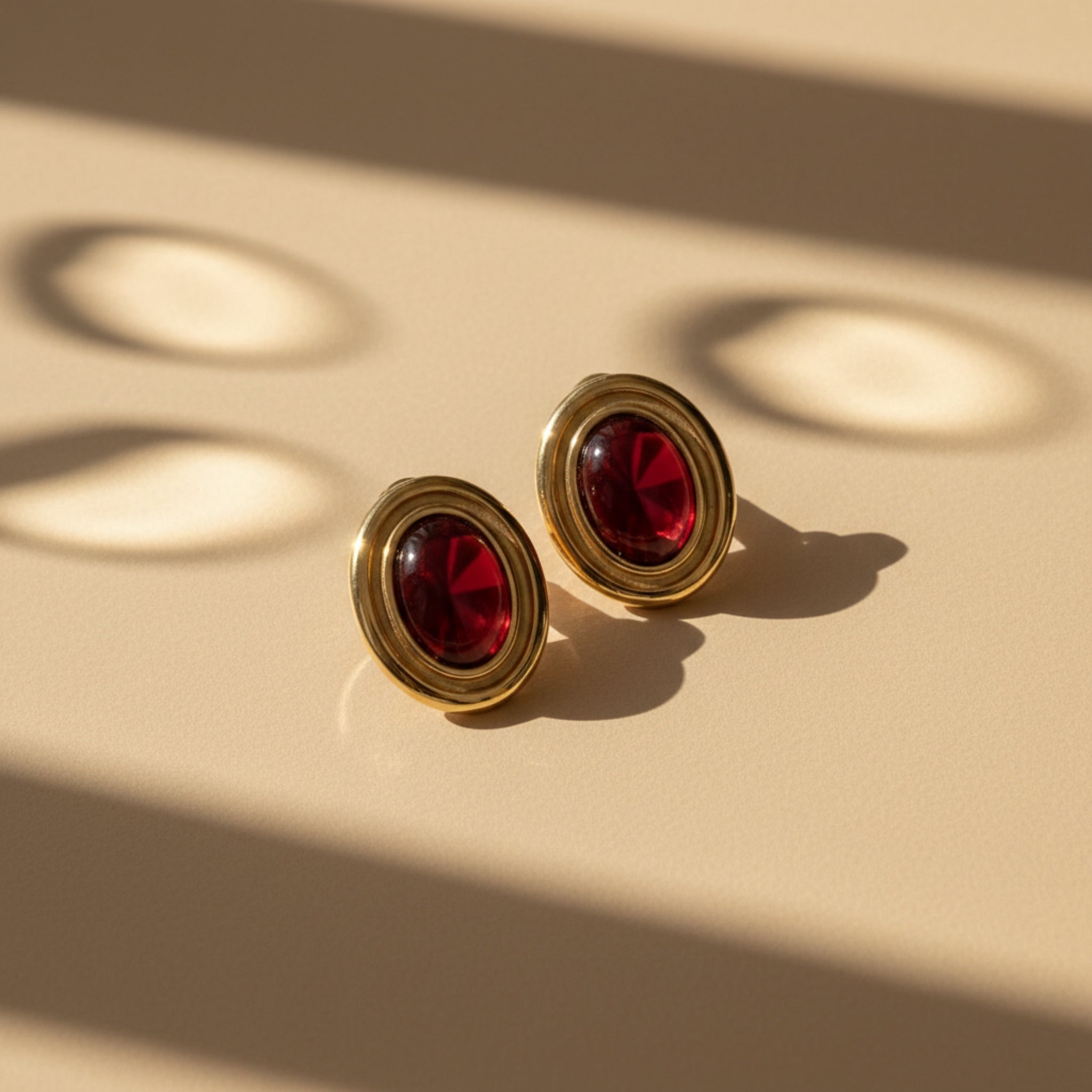 Agate Oval Earrings