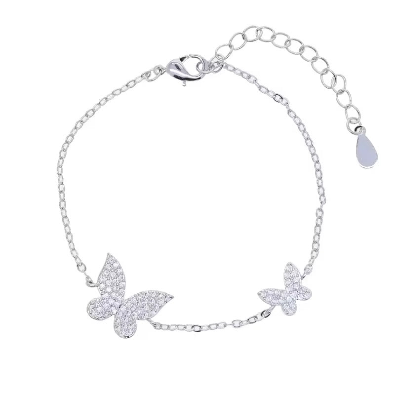 Butterfly Spark Silver Set