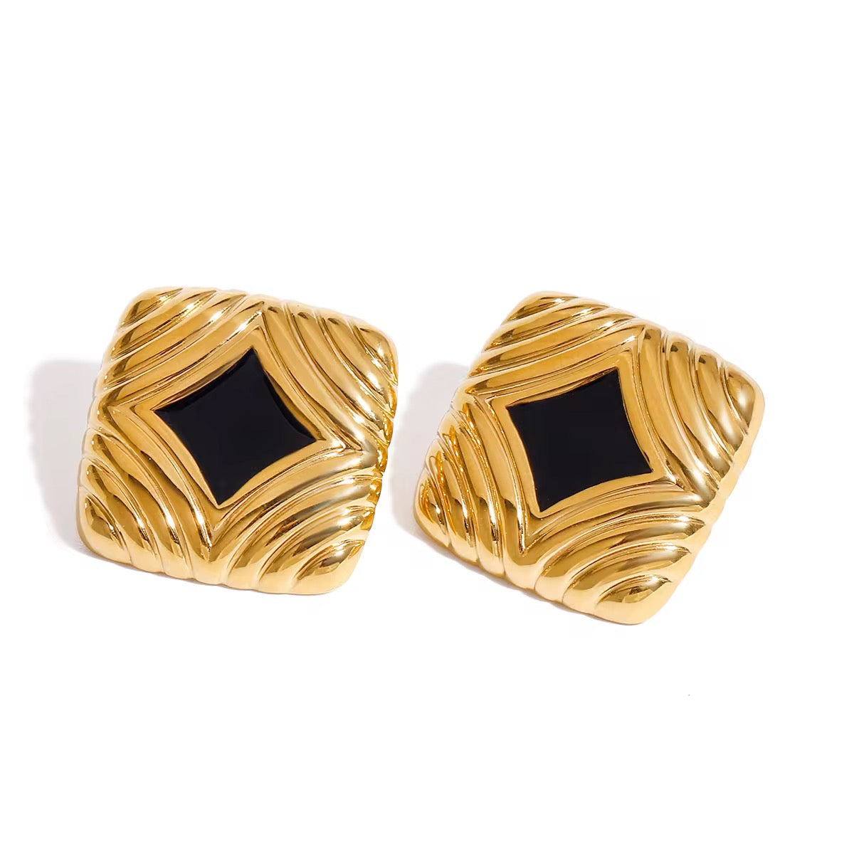 Bold Luxe Square Earrings