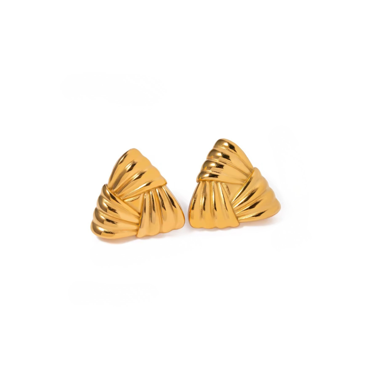 Twisted Triangle Studs