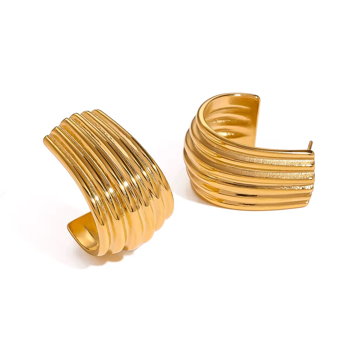 Lumina Ribbed Earrings