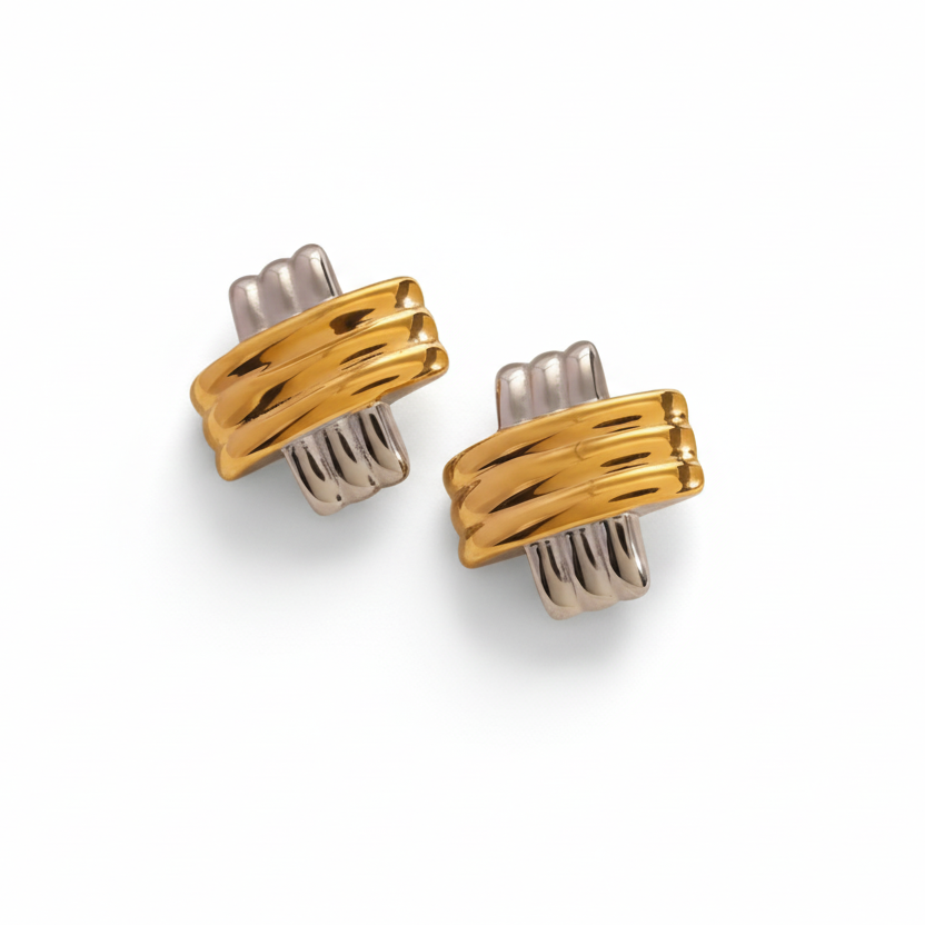 X Statement Earrings