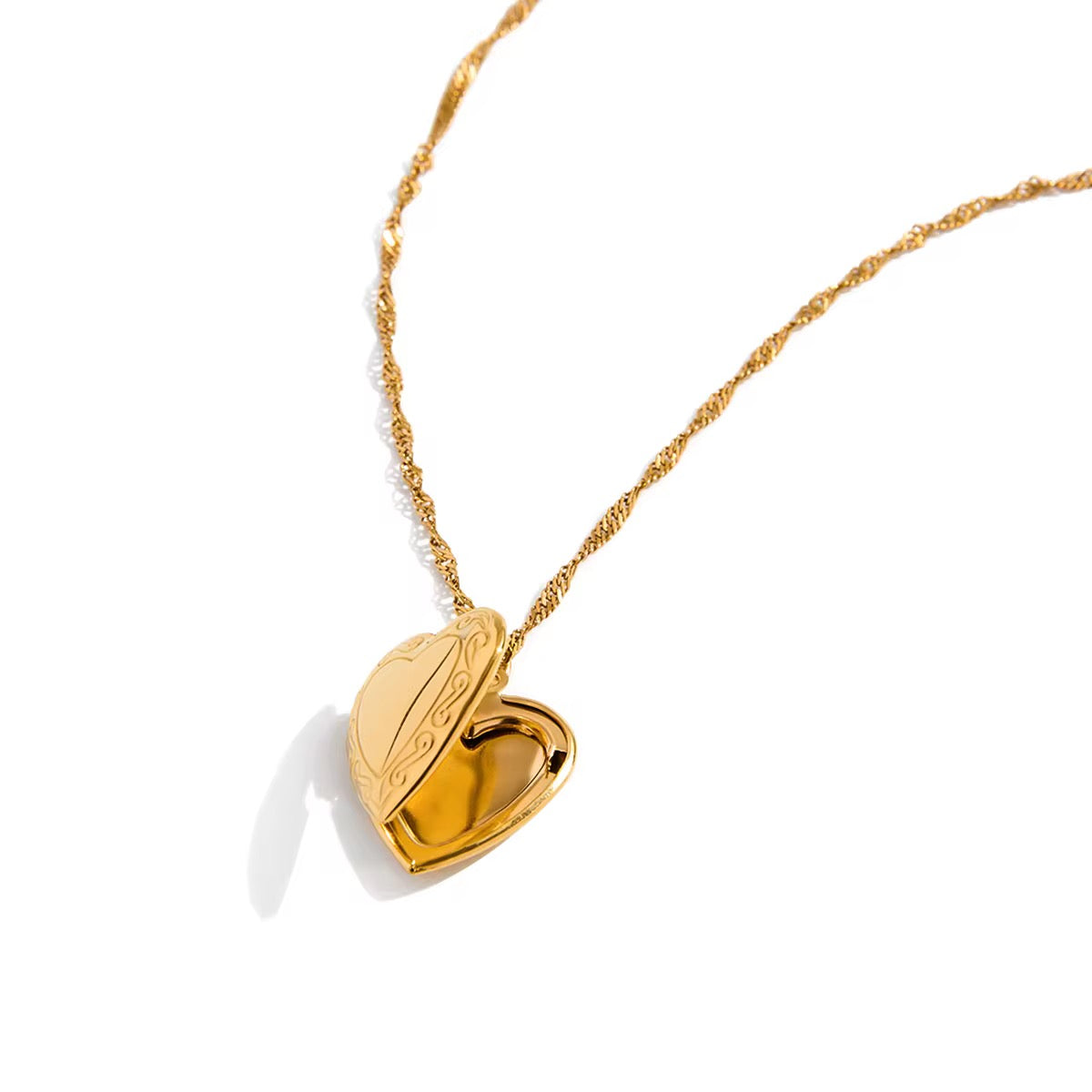 Heart Locket Pendant Necklace