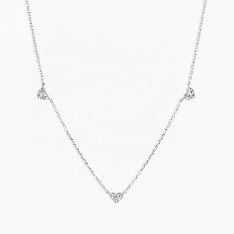 Multiple Mini Hearts Necklace