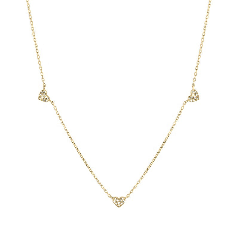 Multiple Mini Hearts Necklace