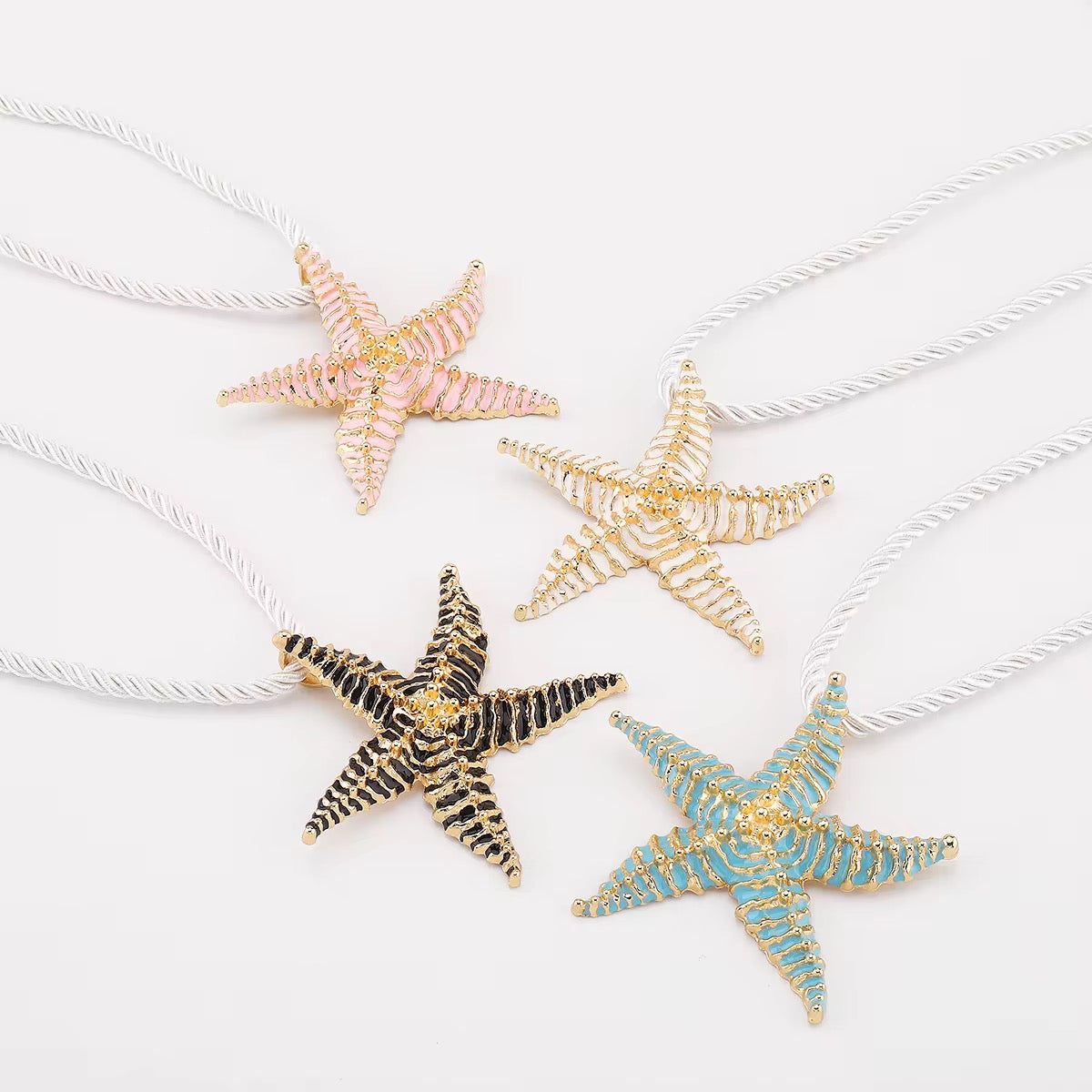 Starfish Enamel Necklace