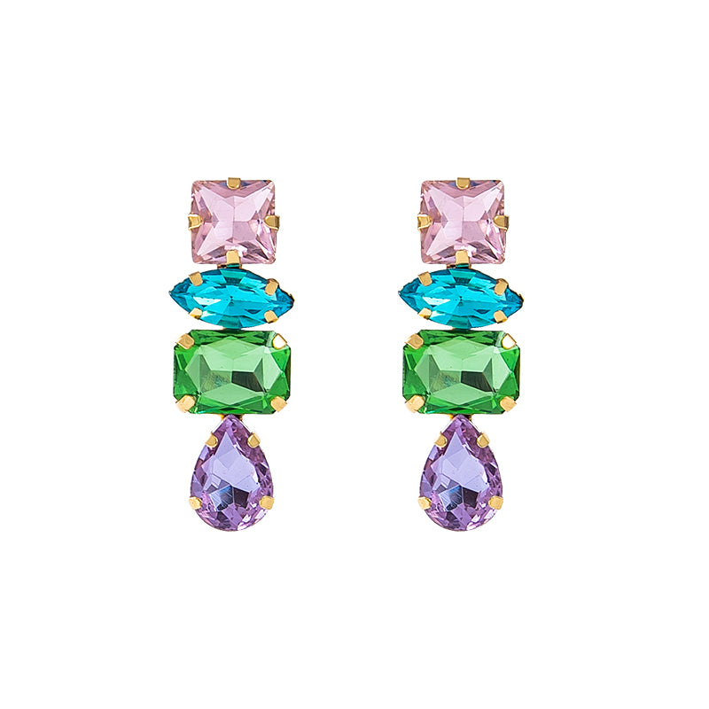 Crystal Rhinestone Drop Earrings