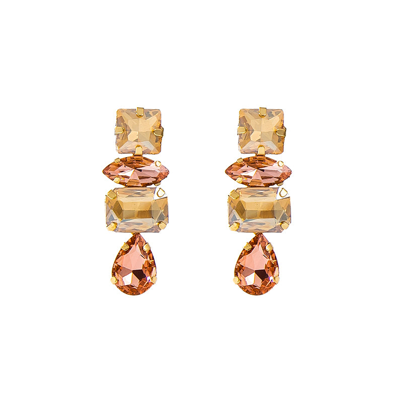 Crystal Rhinestone Drop Earrings