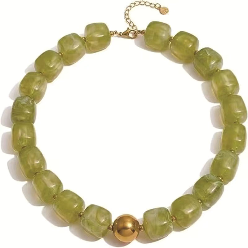 Resin Beaded Necklace