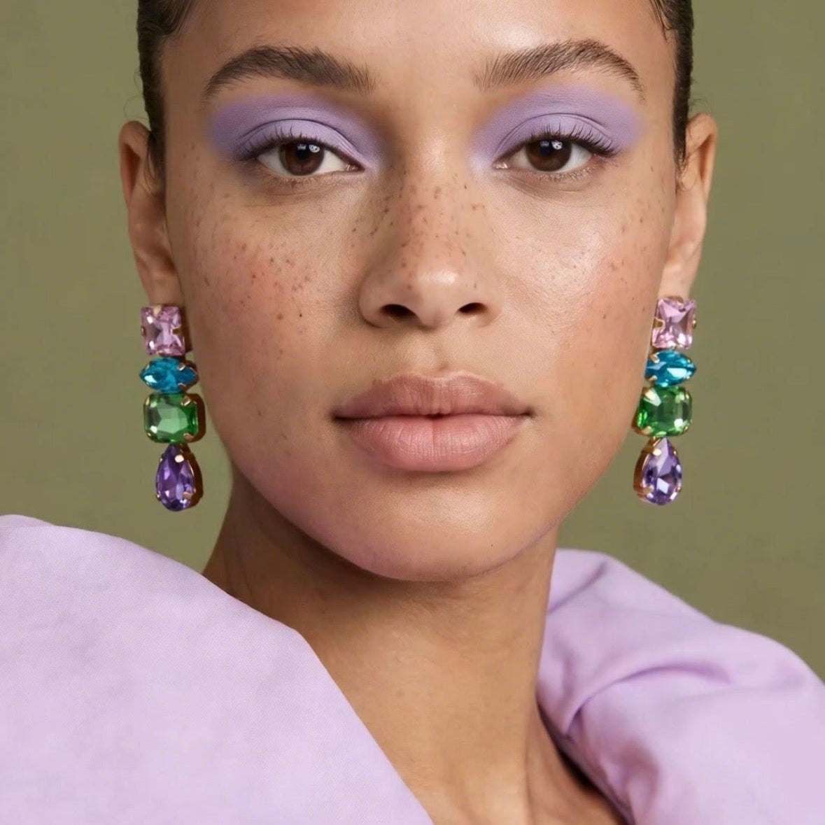 Crystal Rhinestone Drop Earrings