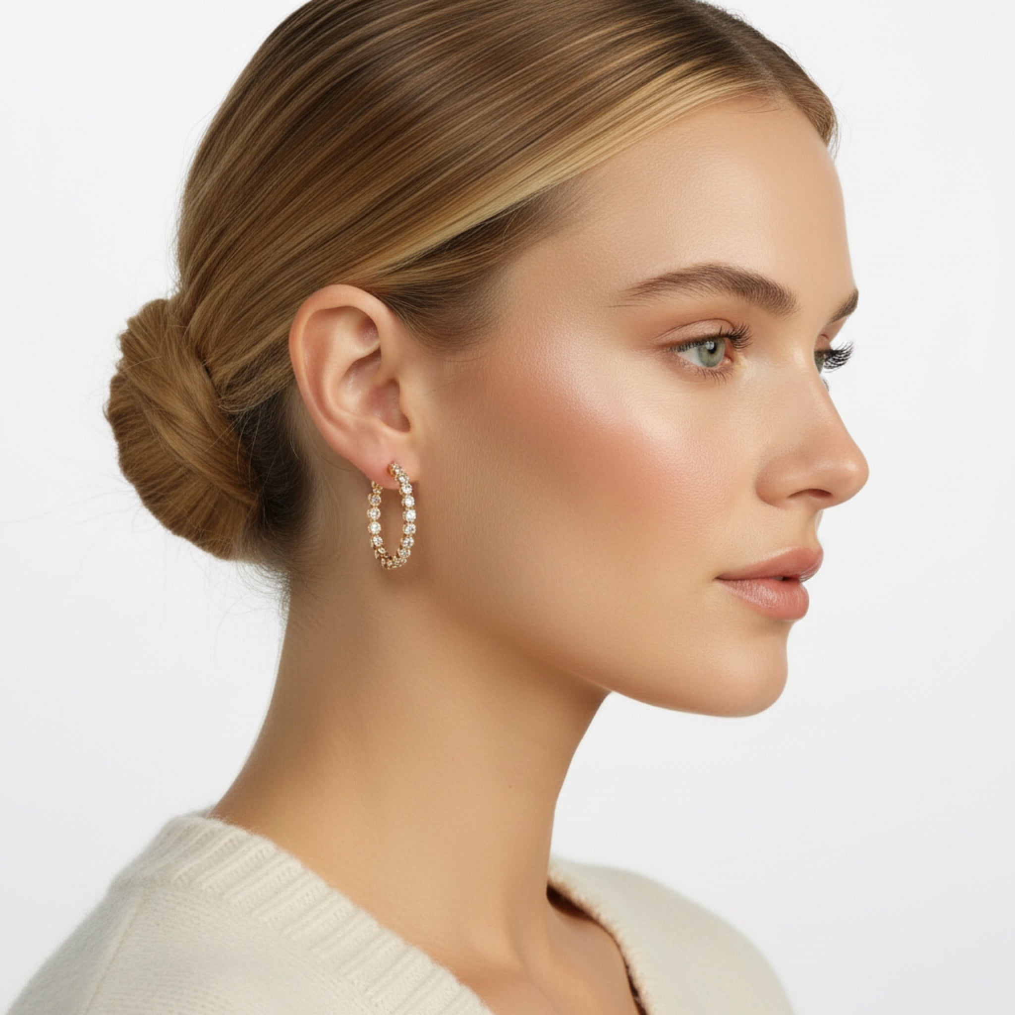 Sparkling Hoop Earrings