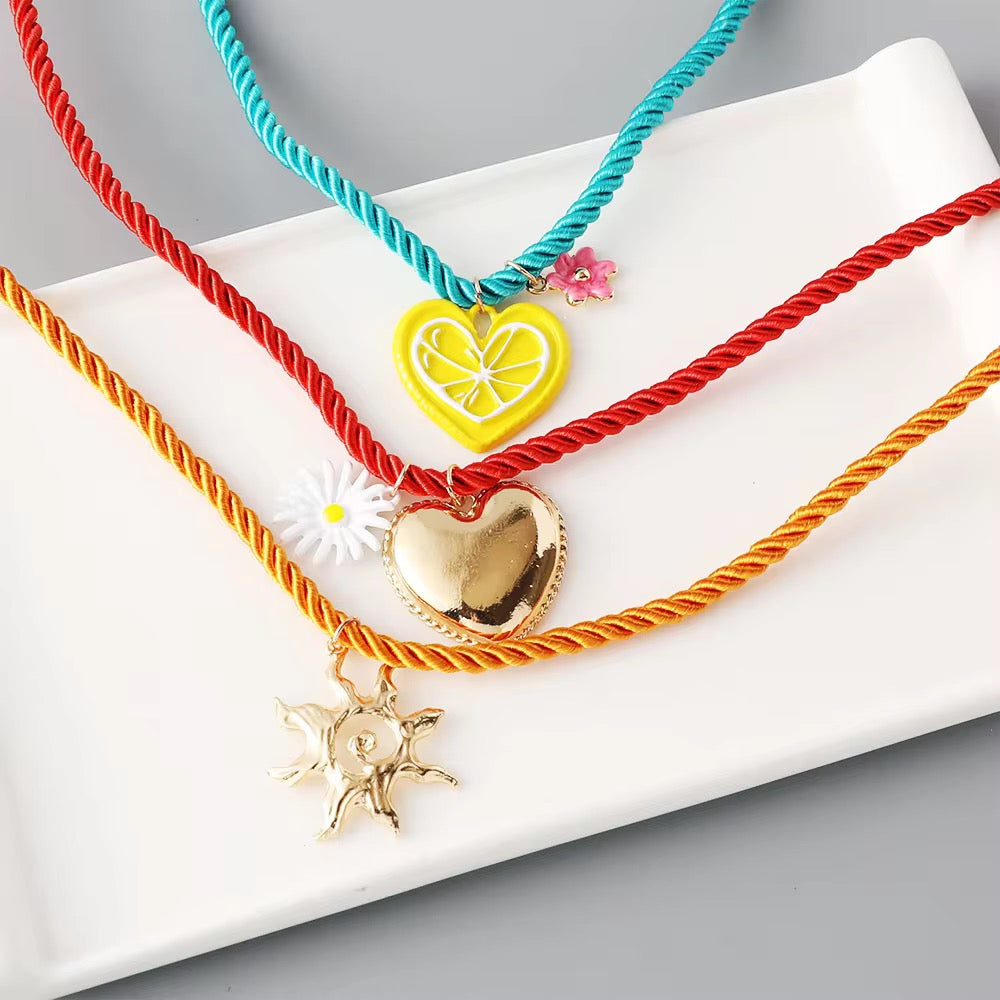 Colorful Layered Necklace Set
