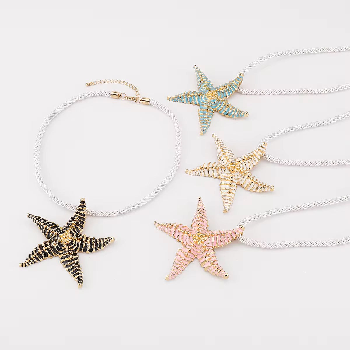 Starfish Enamel Necklace