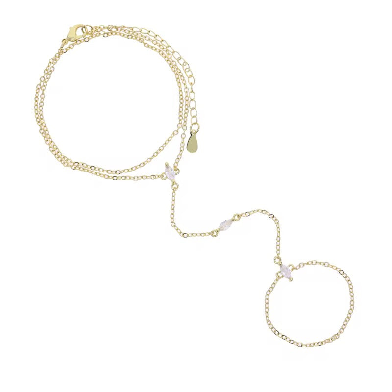 Crystal Double Hand Chain