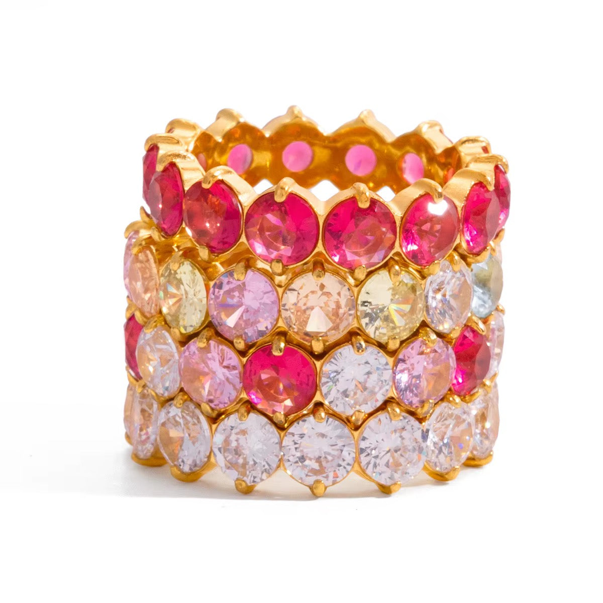 Rainbow Crystal Ring