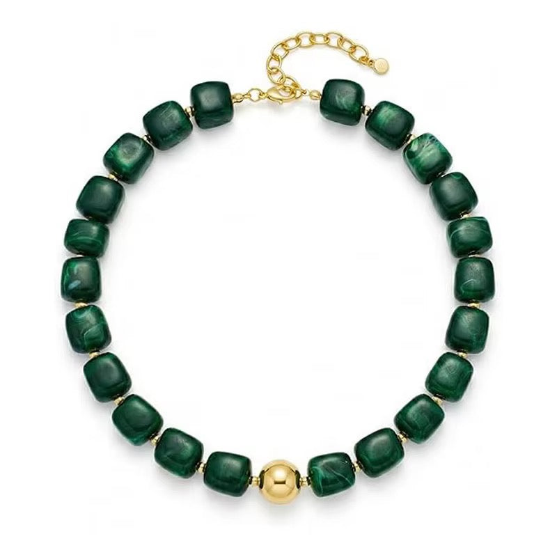 Resin Beaded Necklace